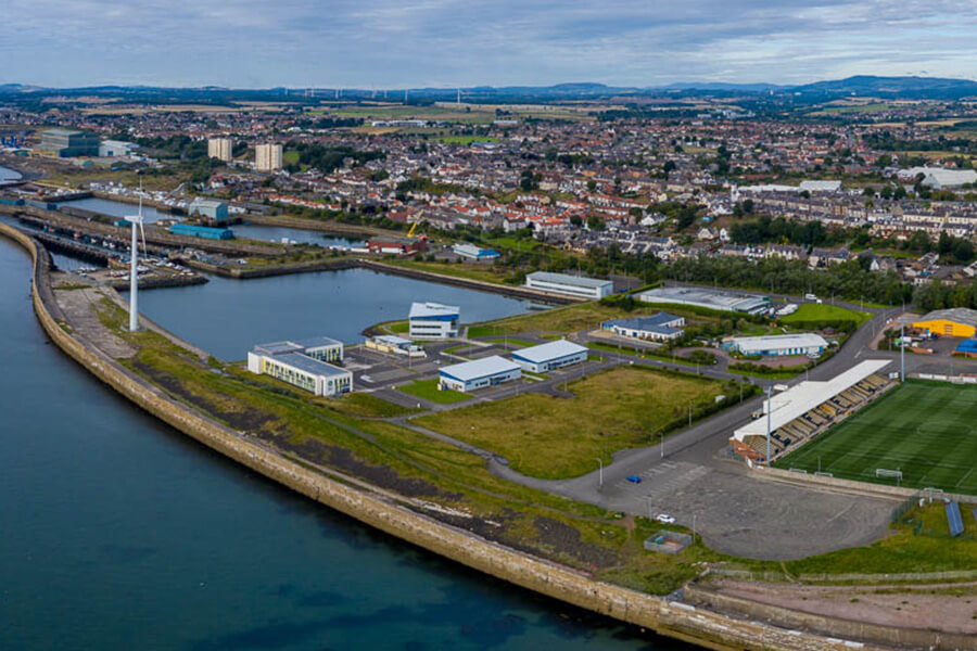 aerial view of Methil