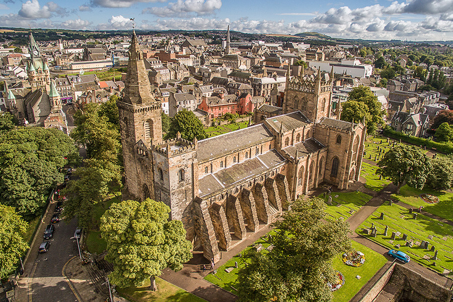 Aerial view of Dunfermline